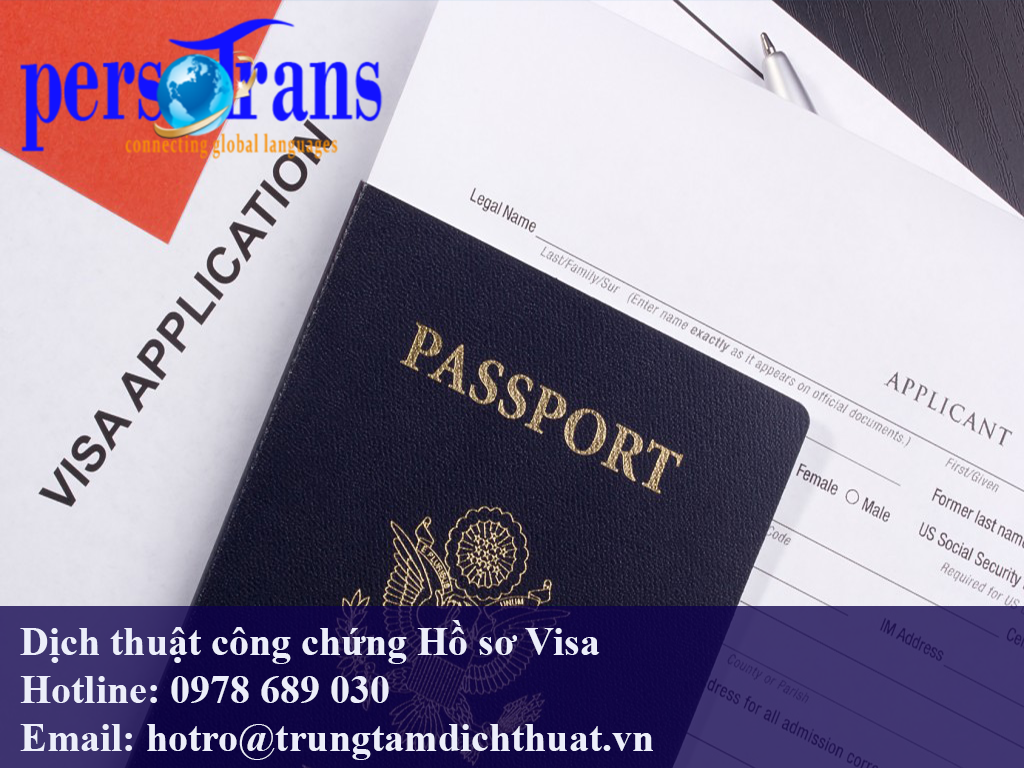 dịch công chứng hồ sơ xin visa
