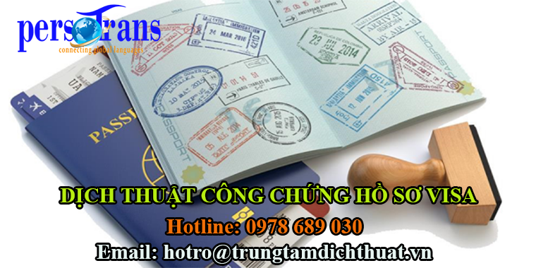công chứng dịch hồ sơ xin visa